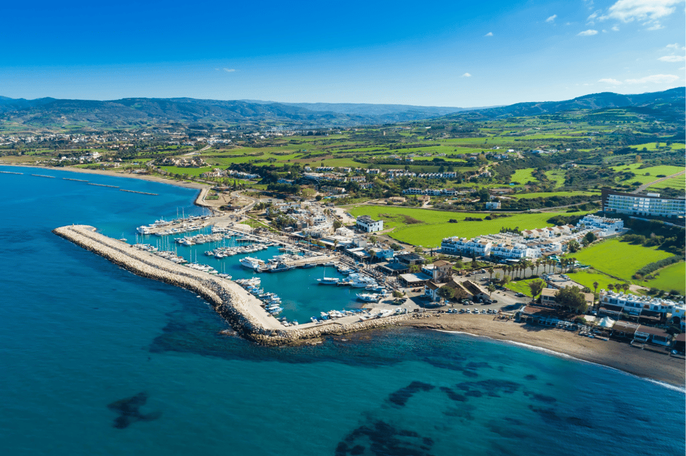 PAPHOS FROM THE SEA