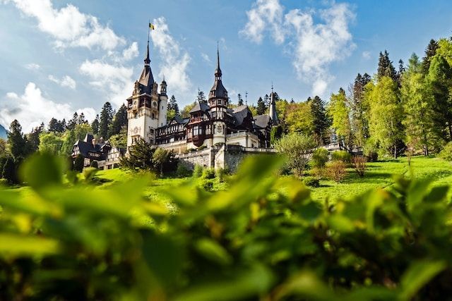 Castillo rodeado de naturaleza