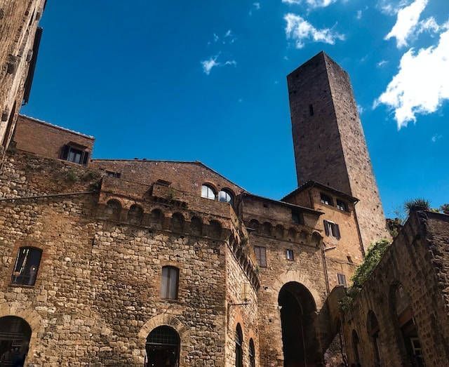 Old buildings on a sunny day
