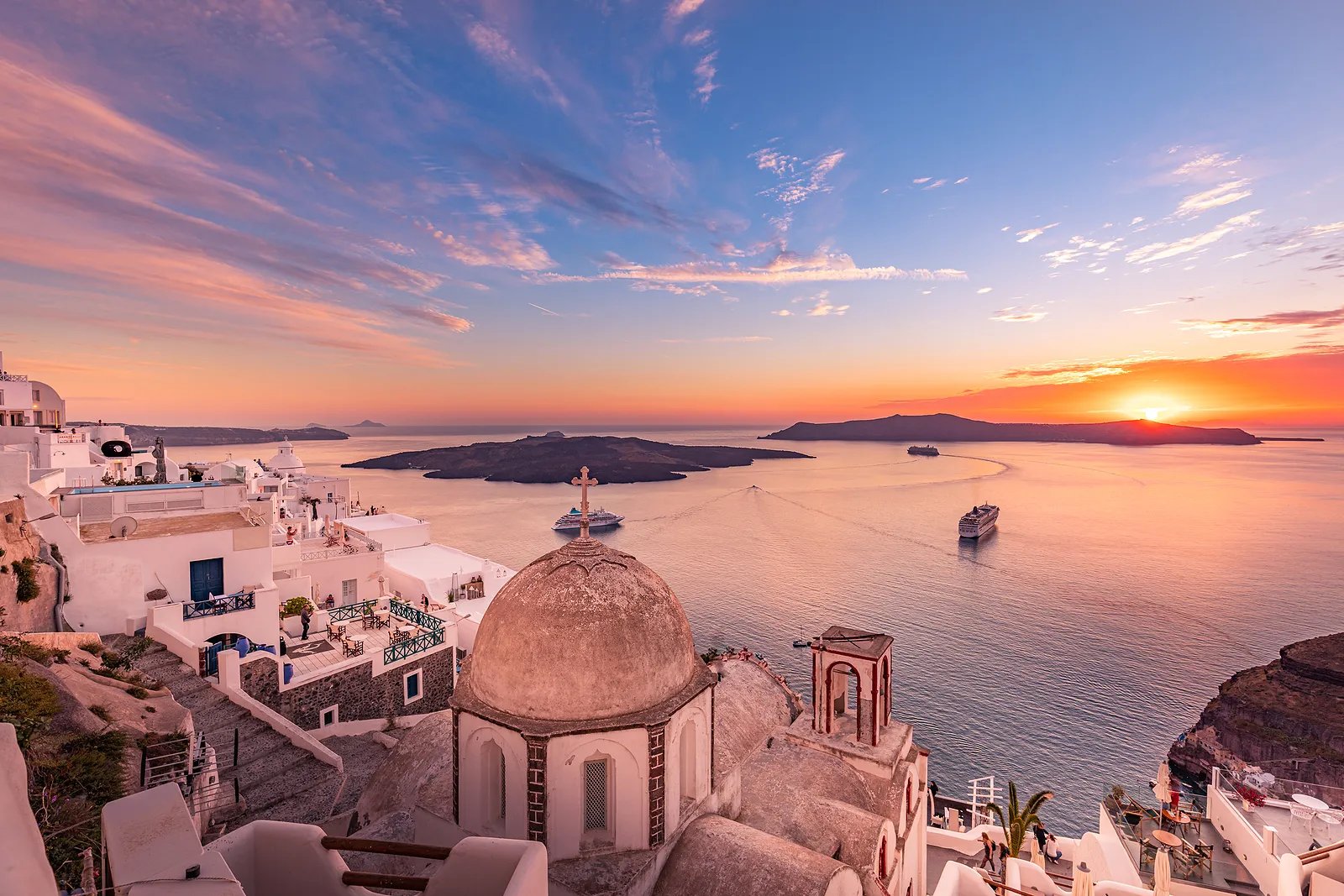 SANTORINI CATAMARÁN DE INVIERNO