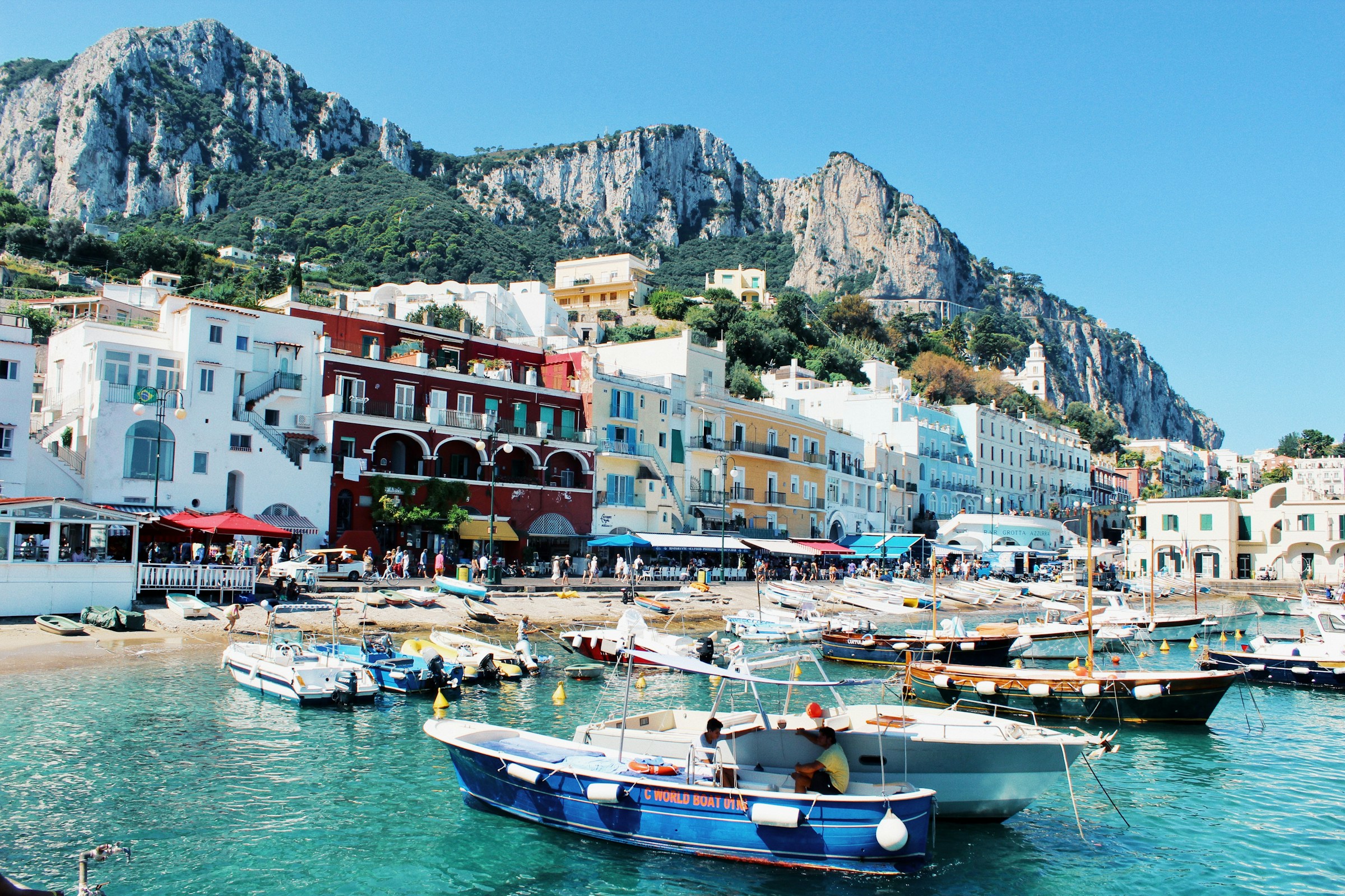 CAPRI AND BLUE GROTTO FROM SORRENTO